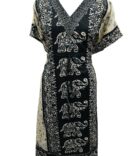 Elephant Kaftan Dress for women Maxi Nighty nightwear dress