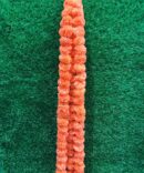 Artificial Marigold Flower Garland For Home Decor Wedding Decor 5 String Garland For Diwali Decoration Dark Orange