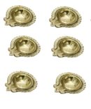 Dhibla Brass Diya Diwali Diya-Oil lamp Pooja Diya Puja Navaratri Diya Set of 10