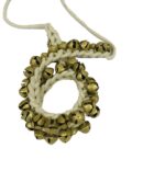 Ghungroo dancing bells white soft String pair (25+25 ) Kathak ghunghroo brass bells (16 NO.) dancers Bharatnatyam