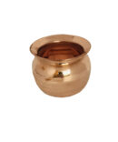 Copper Pooja lota Kalash Silver touch Lota Utensil Vessel Pooja Kalash for karwa chauth Pooja Accessories Puja lota 400 ML