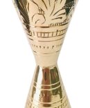 Brass Jigger Cups Cone Jigger Double Cocktail Jigger Measuring Shot Glass Bar Jigger Peg Measure Cup 30/60 ml