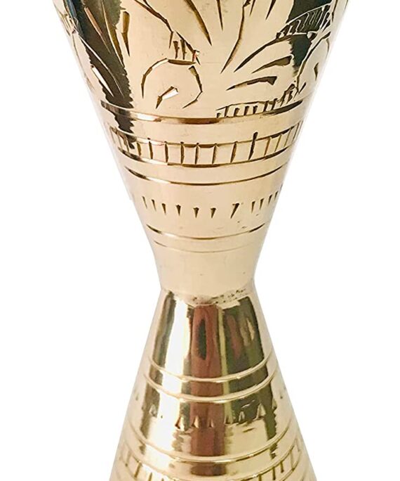 Brass Jigger Cups Cone Jigger Double Cocktail Jigger Measuring Shot Glass Bar Jigger Peg Measure Cup 30/60 ml