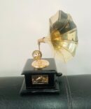 Gramophone Player Gramophone Record Player Music Player Wooden and Brass Gramophone Phonograph